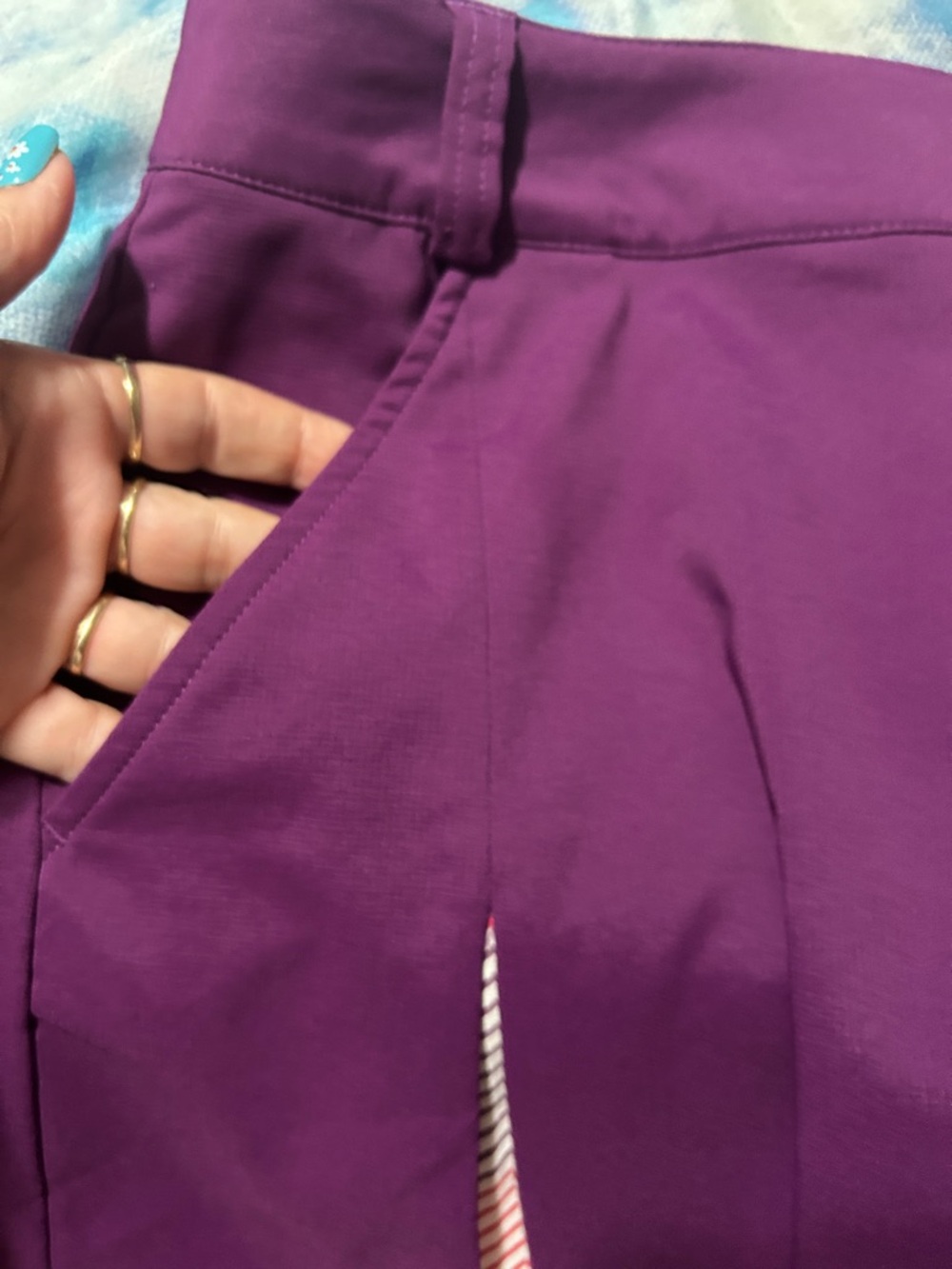 Puma Purple Skort with Dark Pink Accents - Picture 4 of 8